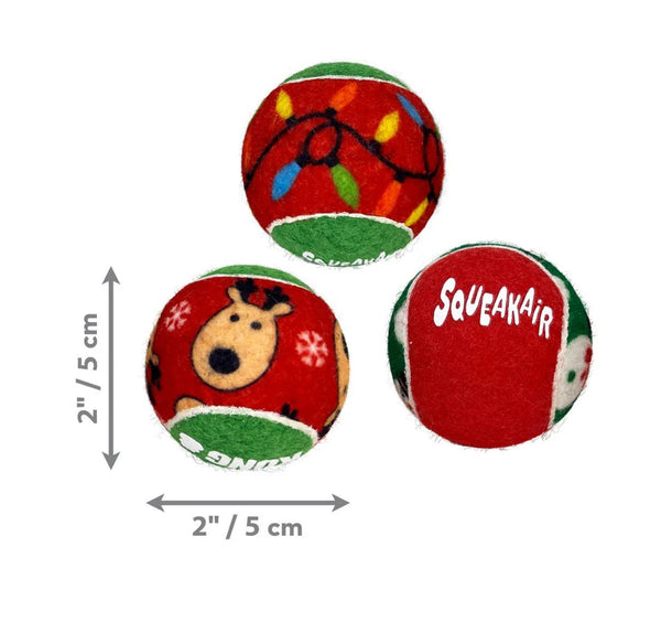 KONG Christmas SqueakAir Balls