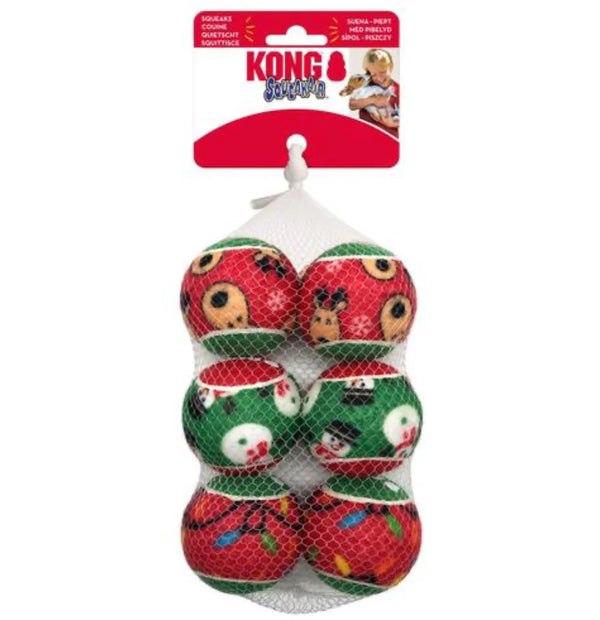 KONG Christmas SqueakAir Balls