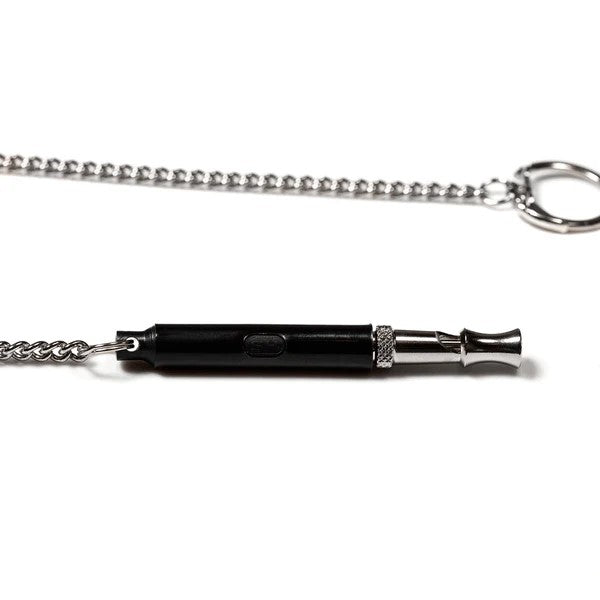 Herm Sprenger Soundless Training Whistle with Plastic Cover, Sleeve and Chain