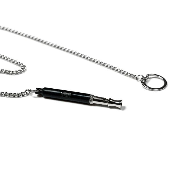 Herm Sprenger Soundless Training Whistle with Plastic Cover, Sleeve and Chain